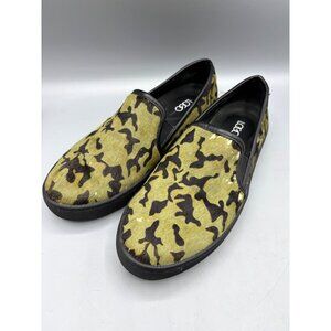 LOGO Womens Shoes 8 Camo Slip On Vicki Calf Hair Sneakers